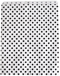 Sachet cadeau, 26 x 33 cm, paquet de 500 pièces, boules, noir sur blanc