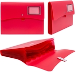 SOHO Trend trieur, A4, PP, 12 compartiments, fermeture auto-agrippante, couleurs assorties