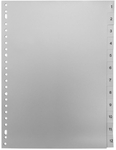 SOHO tabbladen, A4, PP, 23-gaatsperforatie, 1-12, grijs