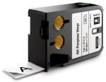 Dymo XTL tapes 24 mm, zwart op wit,vinyl