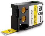 Dymo XTL rubans 19 mm, noir sur jaune, v