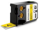Dymo XTL tapes 24 mm, zwart op geel, vin