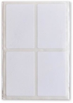 SOHO etiketten, wit, 54 x 35 mm, etui van 24 stuks