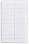 SOHO etiketten, wit, 10 x 36 mm, etui van 132 stuks