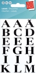SOHO etiketten letters, A-Z, ft 16 mm, zwart, blister van 2 stuks