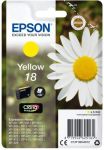 EPSON 18 inktcartridge geel standard capacity 3.3ml 180 paginas 1-pack blister zonder alarm