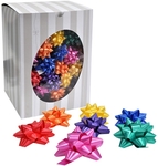 Noeud cadeau, autocollant, 50 mm, couleurs assorties