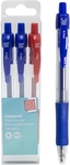 SOHO gelroller, 0,7 mm, pak van 3 stuks, rood en blauw