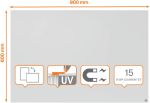 Nobo Infinity randloos whiteboard,magnet