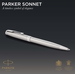 Parker Sonnet stylo à bille, Stainless Steel CT, moyenne, en boîte-cadeau