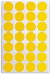 SOHO etiketten, diameter 16 mm, etui van 84 stuks, geel