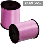Ruban cadeau, 10 mm x 250 m, papier, rose