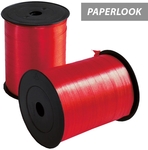 Ruban cadeau, 10 mm x 250 m, papier, rouge