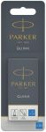 Parker Quink inktpatronen koningsblauw, 