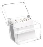 BOÎTE À FICHES ACRYLIQUE, A7
