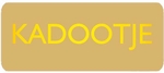 Etiquette imprimée en rouleau, 500 pièces, 38 x 16 mm, kadootje, jaune sur or