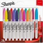 Sharpie permanente marker, fijn, 18stuks