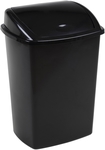 Vuilbak met swing deksel 4,45 l, zwart