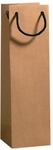Sac cadeau kraft brun, pour bouteille, 9 x 36 x 13 cm