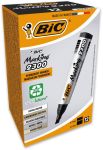 Bic permanent marker 2000-2300 zwart, schrijfbreedte 3 - 5,5 mm, schuine punt
