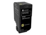Lexmark CS725 toner HY geel 16000 pages Return Programm 84C2HY0