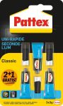 Pattex Classic secondelijm, 3 g, 2+ 1 gr