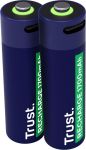 Trust USB-C herlaadbare batterijenAA,  2