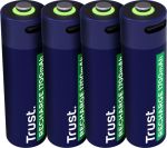 Trust USB-C herlaadbare batterijenAA,  4