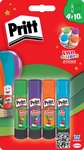 Pritt bâton de colle Fun Colors 10 g, blister de 4 pièces