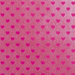 Papier cadeau, 70 cm x 1,5 m, coeurs, couleurs assorties