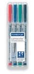Staedtler OHP MARKER LUMOCOLOR 0,4ETUI4