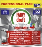 Dreft Pro Platinum Plus vaatwastabletten, Regular, pak van 102 capsules