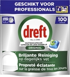Dreft Pro Original vaatwastabletten, Regular, pak van 100 capsules
