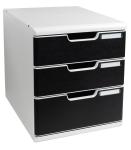 Exacompta exaco modulo a4 3tiroiresgris-