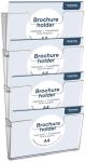Europel wandfolderhouder, 4 x ft A4, lan