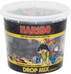 Haribo snoepgoed, emmer van 650 g,dropmi