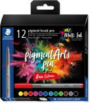 Staedtler Pigment Arts brush pen, 12 stu