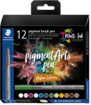 Staedtler Pigment Arts brush pen, 12 stu