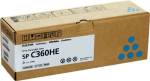 Ricoh toner pour SPC361SFNW, cyan, SPC360HE, 5000 pages, 408185