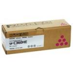 Ricoh toner voor SPC361SFNW, magenta, SPC360HE, 5000 pagina's, 408186