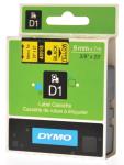 Dymo ruban 9mmx7m noir sur jaune