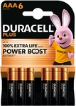 Duracell batterij Plus 100% AAA, blister van 6 stuks