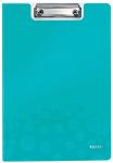 Leitz klemplaat met omslag WOW ijsblauw 