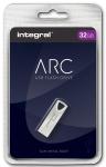 Integral ARC USB stick 2.0, 32 GB,zilver