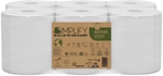 Papernet papieren handdoeken Simplify Centerfeed, 2-laags, 90 m, 450 vel, pak van 6 rollen