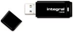 Integral USB-stick 2.0, 128 GB, zwart