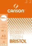 Canson tekenblok Bristol A3 - wit -20 bl
