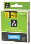Dymo 5 tapes 19 mm x 7 m. noir/jaune