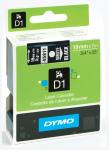 Dymo tapes 19 mm x 7 m, blanc sur noir