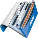 Leitz Wow projectmap, ft A4, 6 compartimenten, uit PP, blauw